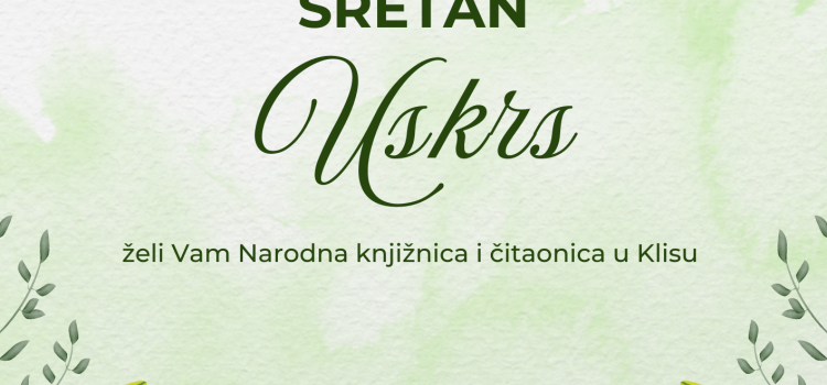 Čestitka i informacije o radnom vremenu