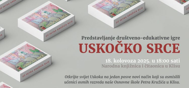 Predstavljanje društvene igre učenika OŠ Petra Kružića u našoj knjižnici!