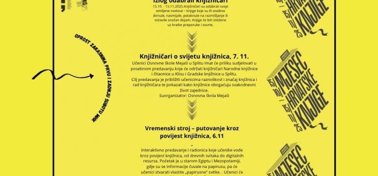 Mjesec hrvatske knjige u knjižnici, i van nje :)