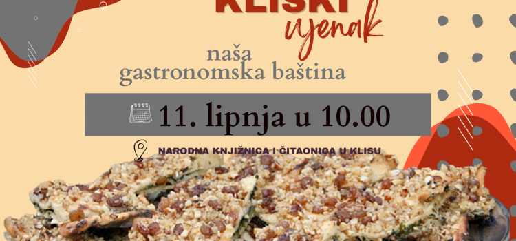 PANEL RASPRAVA: KLIŠKI UJENAK 11.6. U 10.00 PANEL RASPRAVA: KLIŠKI UJENAK 11.6. U 10.00